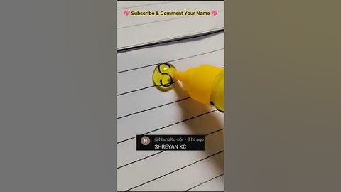 Calligraphy writing💭comment your name📛#writing #lettering #name #art #youtube #shorts #calligraphy