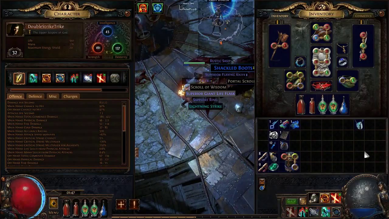 PoE Vaal Double Strike + Vaal Spectral Throw