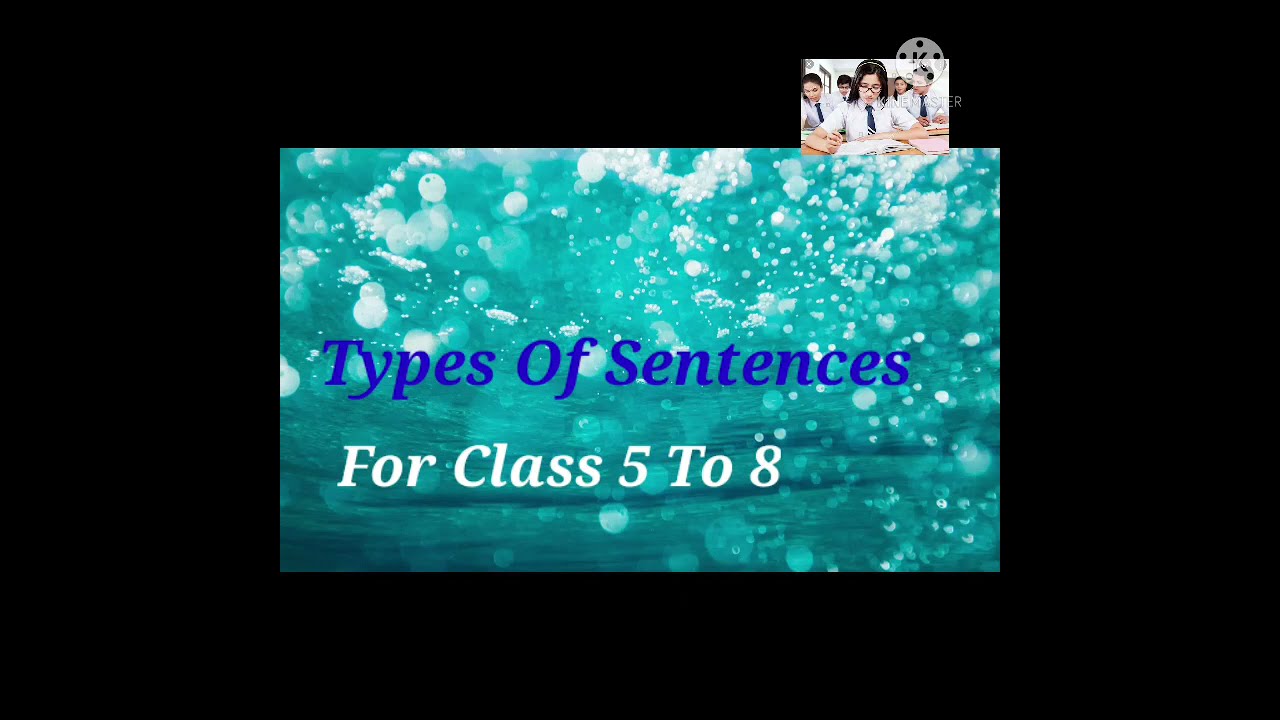 Types Of Sentences In Grammar For Class 5 8 YouTube