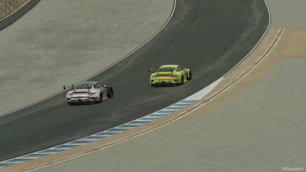 Iracing Porsche GT3 R  P9 Laguna Seca
