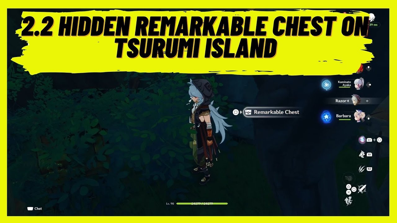 Genshin Impact 2.2 Hidden Remarkable Chest on Tsurumi Island East