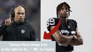 Raiders WR Tre Tucker Speaks on Head Coach Antonio Pierce | Real Deal Sports Show
