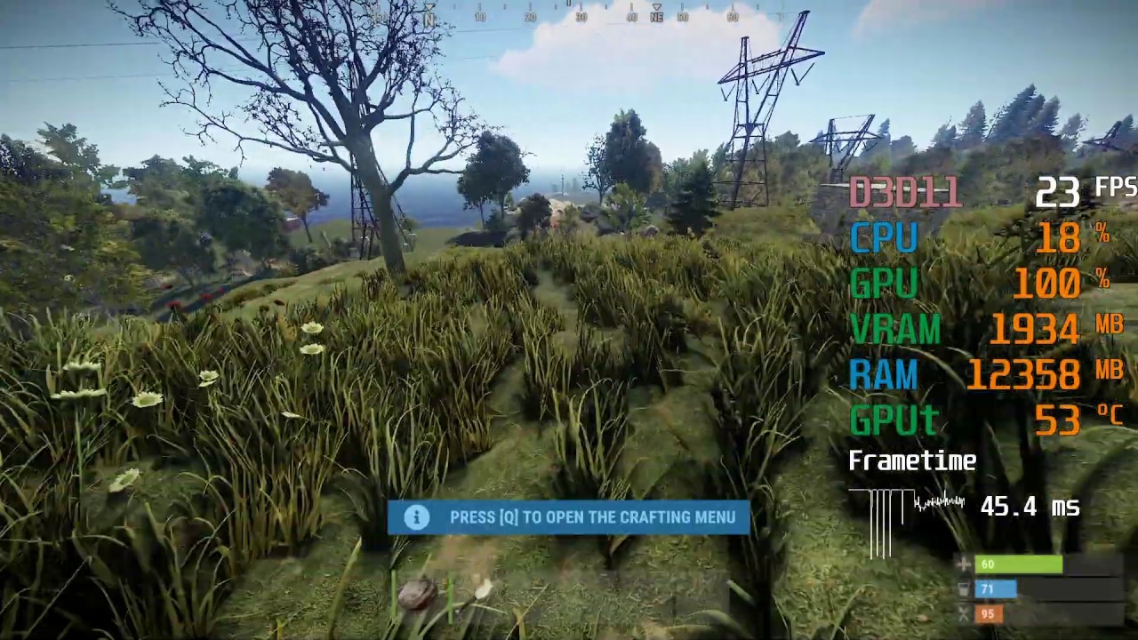 GeForce GTX 750 ti -- Intel Core i5-9400F -- Rust FPS Test