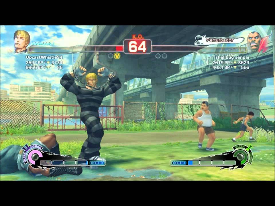 SSFIV AE ver2012'live pc Ranked UpcastWhistle84(Cody) vs Shellbug Senpai(Balrog)