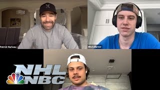 Patrick Marleau, Mitch Marner and Auston Matthews talk friendship, play "Newlywed Game" | NBC Sports