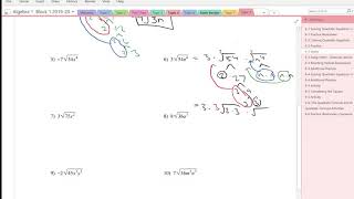 9-3 Simplifying Radicals Variables with Exponents
