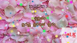 Hamuwuna Karaoke (හමුවුනා) (Without voice) Sangeethe Teledrama Theme Song | TV Derana