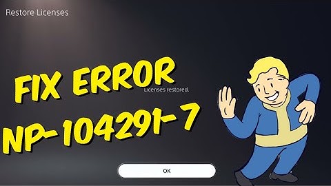 How To Fix PS5 Error NP-104291-7