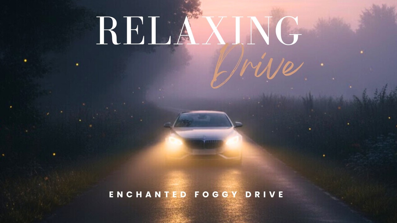 Foggy Early Morning Drive | Dark Country Roads | ASMR Driving
