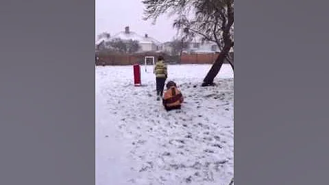 Joy sledge ride