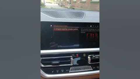 Bmw g20 2020 REMOTE ENGINE START?