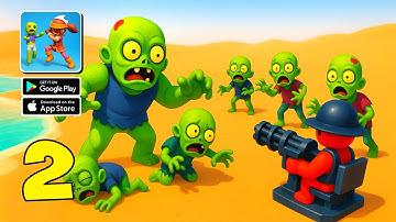 Hyper Survival 3D - Gameplay Walkthrough Part 2 - Zombie Base Build And Survive! (iOS, Android)