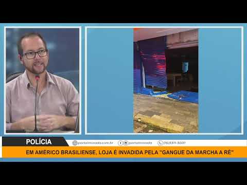 Em Américo Brasiliense loja é invadida por "gangue da marcha ré"