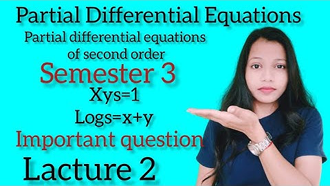 Partial Differential Equations Chapter 4 Semester 3 L2