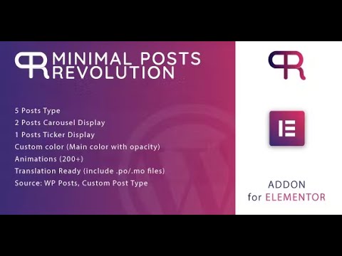 Minimal Posts Revolution For Elementor WordPress Plugin By ad-theme ...