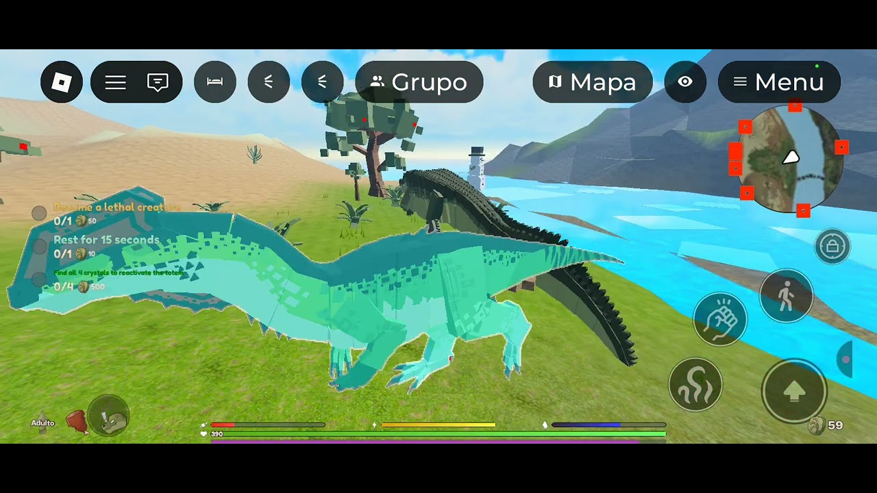 O meu jogo lagou,jogando de dilophossauros 