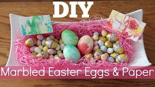 DIY - Marbled Easter Eggs & Paper