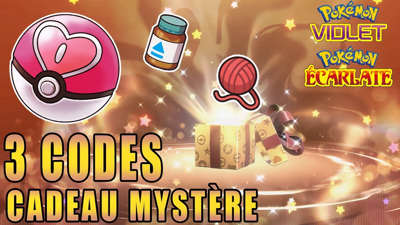 3 Codes Cadeau Myst re R cup rer Pokemon Violet Ecarlate YouTube 3 codes cadeau myst re r cup rer pokemon violet ecarlate youtube