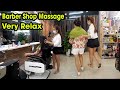 Vietnam Massage Barber Shop ASMR Wash Hair with Beautiful Girl very Relax
