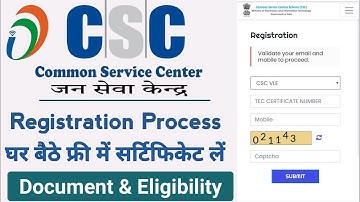 how to apply for csc center online 2022 | csc id kaise banaye | csc registration online full process