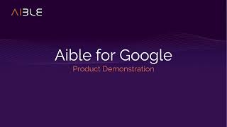 Aible for Google: Product Demo