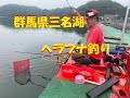 群馬県藤岡市　三名湖ヘラブナ釣り　大土手桟橋