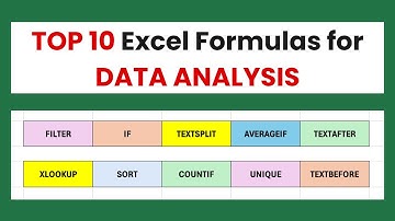 Top 10 Excel Formulas Every Data Analyst Must Know! (with Real Examples)