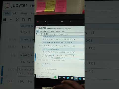 How to transpose the matrix using python with different methods