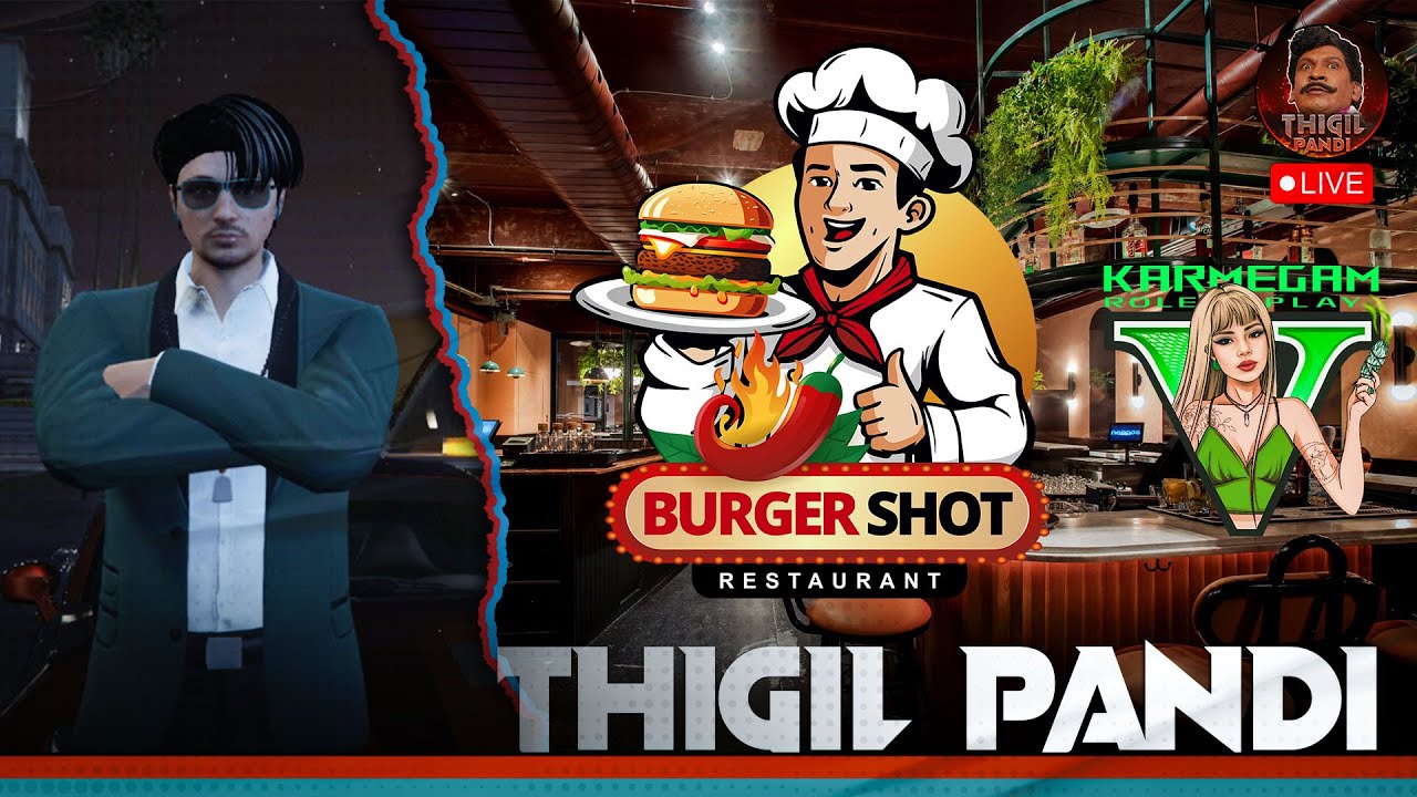 🔴 GTA 5 RP Live | Karmegam RP | Burger Shot Business Roleplay 