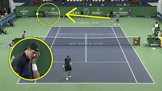 Roger Federer "Casually" Handling Tennis' Biggest Server While Entertaining Ball Kids!