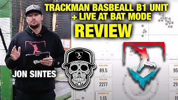 Trackman Baseball B1 Launch Monitor Review | Live at Bat Mode!