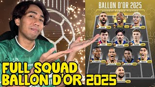 SAYA BUAT FIRST ELEVEN SEMUA DARI CALON BALLON D'OR 2025 ! CARD DEMBELE SAYA AUTO DI BUFF KONAMI !