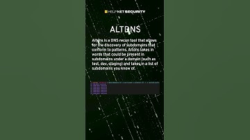 Cybersecurity projects on GitHub you should check out: Altdns #cybersecurity #github #shorts