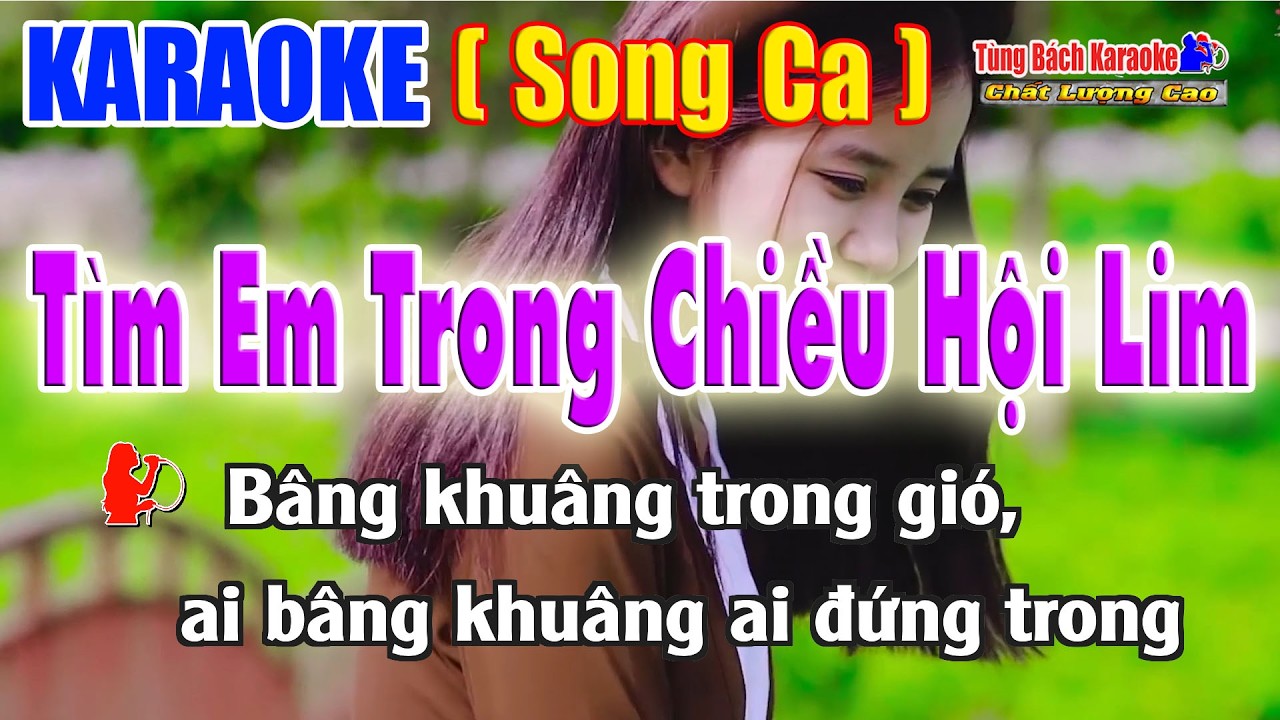 Tìm Em Trong Chiều Hội Lim | Karaoke Song Ca | Nhạc Sống Tùng Bách