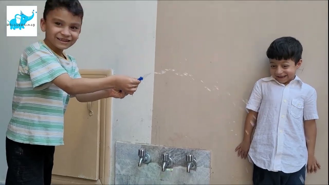 LEARNING COLORS with Water Balloons (for kids)