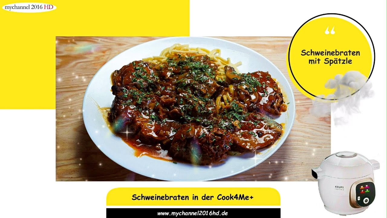 Schweinebraten aus der Krups Cook4Me+ Schnellkochtopf