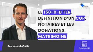 Loi de finance, définition d'un CGP, le buzz des notaires et patrimoine
