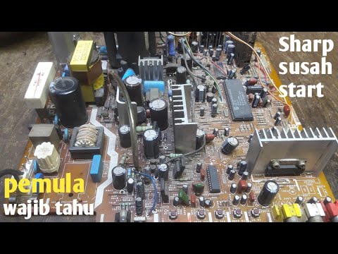 Video melacak perbaikan tv Sharp mati total dari awal - youtube