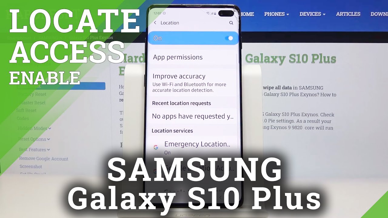 How to Turn Off Device’s Location in SAMSUNG Galaxy S10 Plus – Disable ...