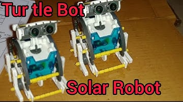Turtle bot// solar Robot// 13 in 1robo kit
