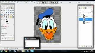 GIMP Tutorial: How to Draw a Cartoon (Trace Donald Duck)