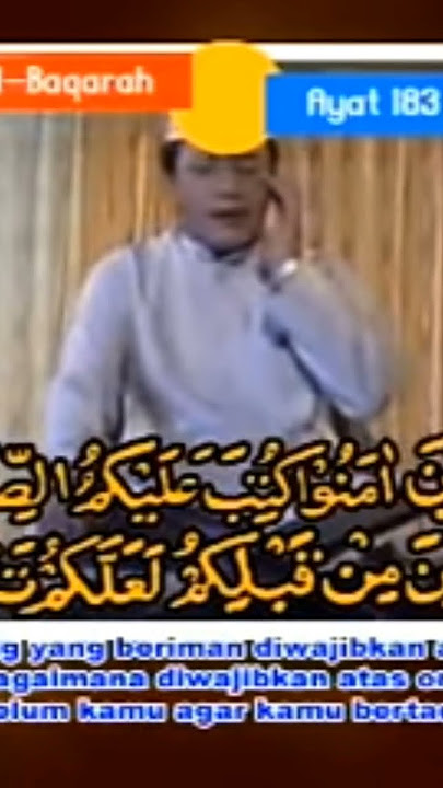 Al-Baqarah ayat 183, KH MUAMMAR ZA #shortvideo