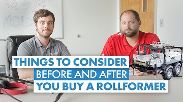 Things to Consider Before and After Buying a Rollformer