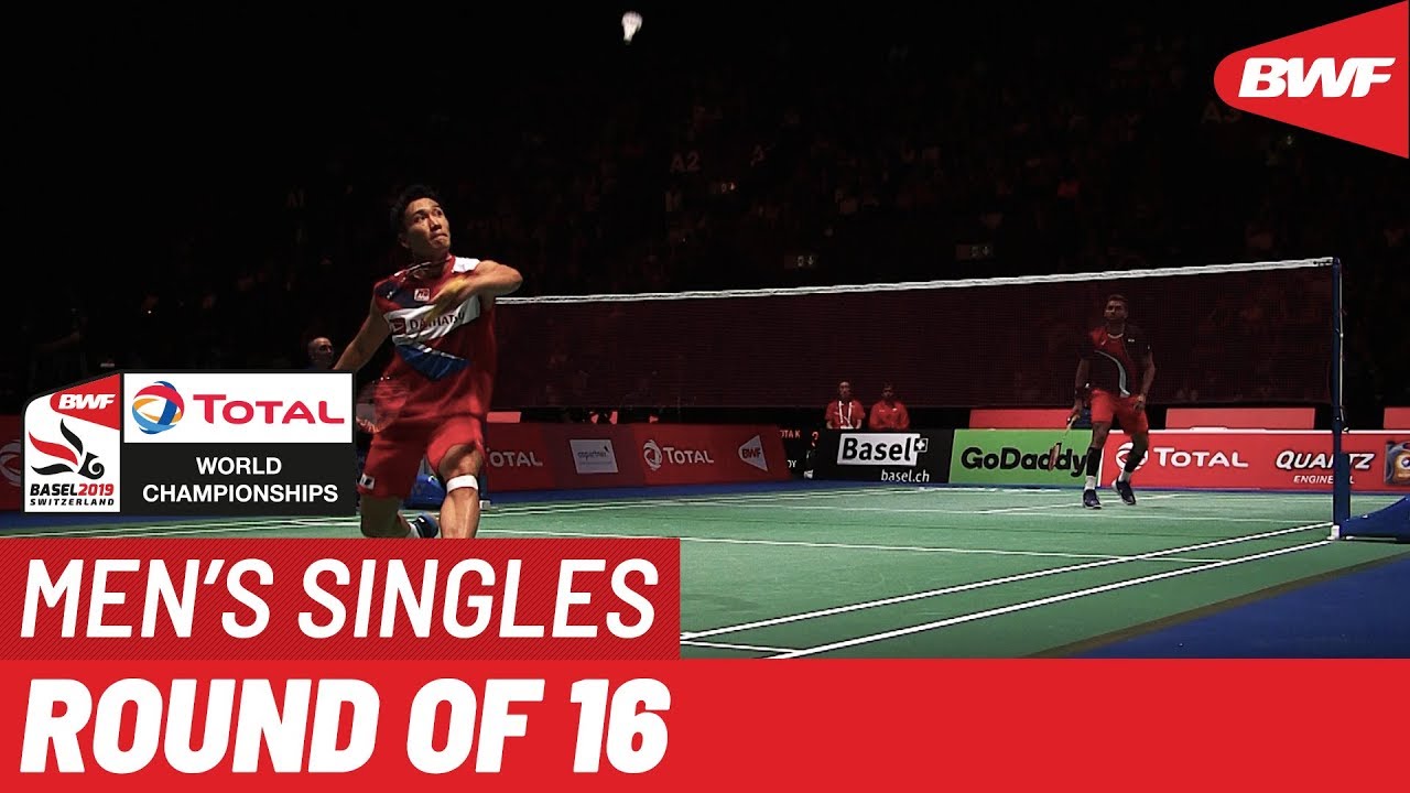 R16 | MS | Kento MOMOTA (JPN) [1] vs. H.S. PRANNOY (IND) | BWF 2019