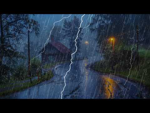 24 Horas de Lluvia relajante para Dormir: Sonidos de Lluvia y Truenos para Relajarse, Estudiar HD