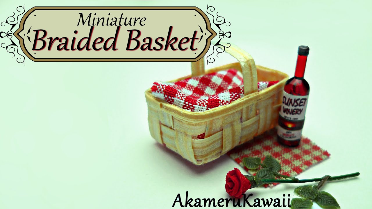 Miniature Doll Basket from wood - Tutorial - YouTube