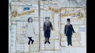 Guest check projects.  Making three items using Guest checks