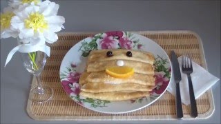 Блины на воде. Рецепт вкусных низкокалорийных блинчиков. Обучающее видео для детей. Pancakes baking Блины на воде. Рецепт вкусных низкокалорийных блинчиков. Обучающее видео для детей. Pancakes baking