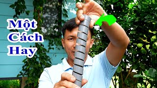 Một Sáng Tạo Cực Hay Từ Ống Nước Pvc Sẽ Khiến Bạn Bất Ngờ, Cách Làm Dây Bó Từ Ống Nước Pvc Cũ Bỏ Đi
