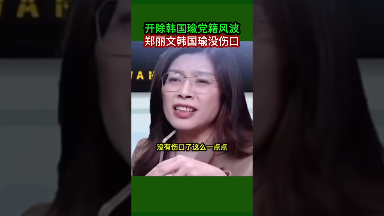 国民党主席郑丽文称开除院长韩国瑜毫发无伤#郑丽文#韩国瑜#2026